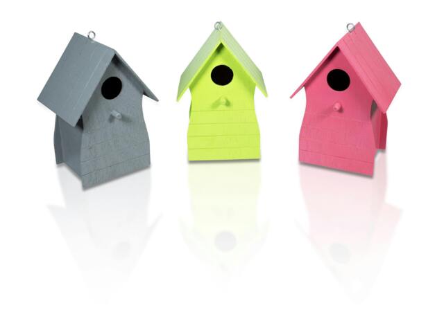 Rackhams Wood Bird House Set of 3