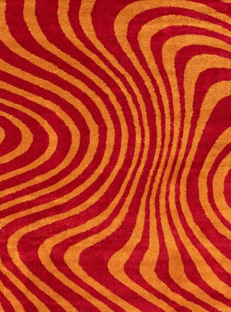 Rackhams Joli Striped Red & Orange Rug - 160X230 cm - image 1