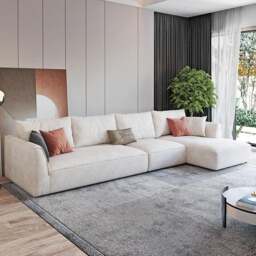 Rackhams R77 Dexter Two Seater Corner Sofa, Leathaire - Two Seater Corner 260cm ( BOTH Armrests ) - Others ( Contact Us ) - thumbnail 4