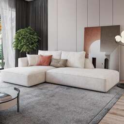 Rackhams R77 Dexter Two Seater Corner Sofa, Leathaire - Two Seater Corner 260cm ( BOTH Armrests ) - Others ( Contact Us ) - thumbnail 3