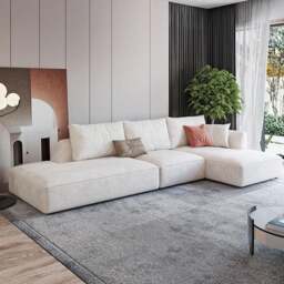 Rackhams R77 Dexter Two Seater Corner Sofa, Leathaire - Two Seater Corner 260cm ( BOTH Armrests ) - Others ( Contact Us ) - thumbnail 5