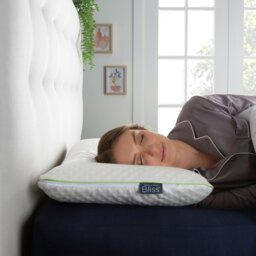 Rackhams Bliss Traditional Bamboo Medium Support Pillow - White - Medium - Cover: 60% Polyester, 40% Bamboo Filling: Memory Foam - thumbnail 2