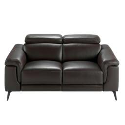 Rackhams Relax sofa in chocolate brown leather 6050/6051 - 215 x 103 x 99 - 3 - thumbnail 4