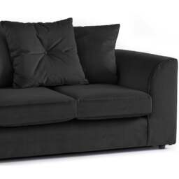 Rackhams Fernando Plush Velvet Fabric Sofa Suite - Blue - thumbnail 6