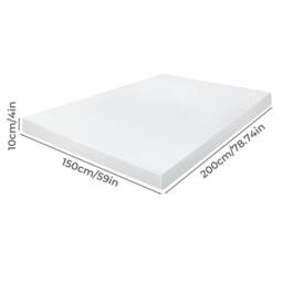 Rackhams 4 Inch Mattress Topper King Cooling Memory Foam Pressure Relief Non Slip - thumbnail 3