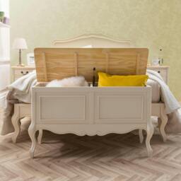 Rackhams Juliette Wooden Carved Blanket Box French Bedroom Storage Assembled - White - thumbnail 6
