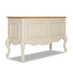 Rackhams Juliette Wooden Carved Blanket Box French Bedroom Storage Assembled - White - thumbnail 4