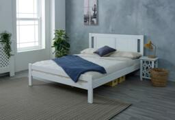 Rackhams Glory Solid Pine Bed Frame, Panelled Headboard, White, 4 Sizes - White - 3FT - thumbnail 3