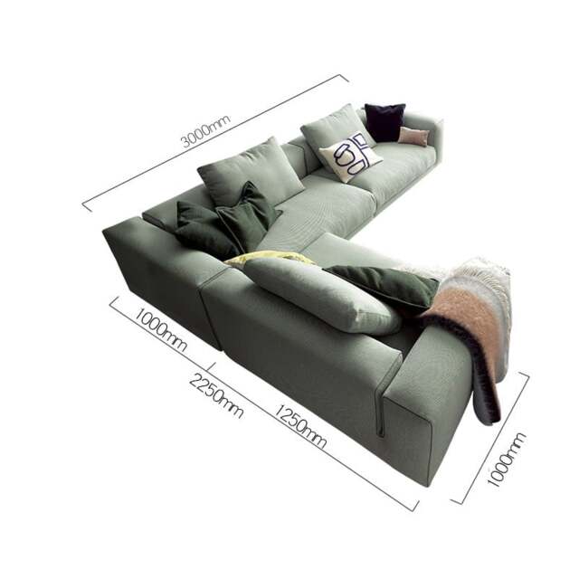 Rackhams Goswell Two Seater, Three Seater Corner Sofa, Green - Three Seater Corner 300cm / 225cm - Others ( Contact Us ) - image 1