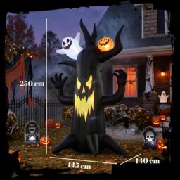 Rackhams 8 FT Halloween Inflatable Spooky Tree with Built-in LED Lights - thumbnail 3