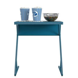 Rackhams Regal Accent Table Laptop Desk in Metal Blue - thumbnail 2