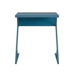 Rackhams Regal Accent Table Laptop Desk in Metal Blue - thumbnail 4