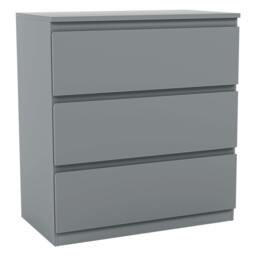 Rackhams Denver 3 Drawer Chest, Black - Grey