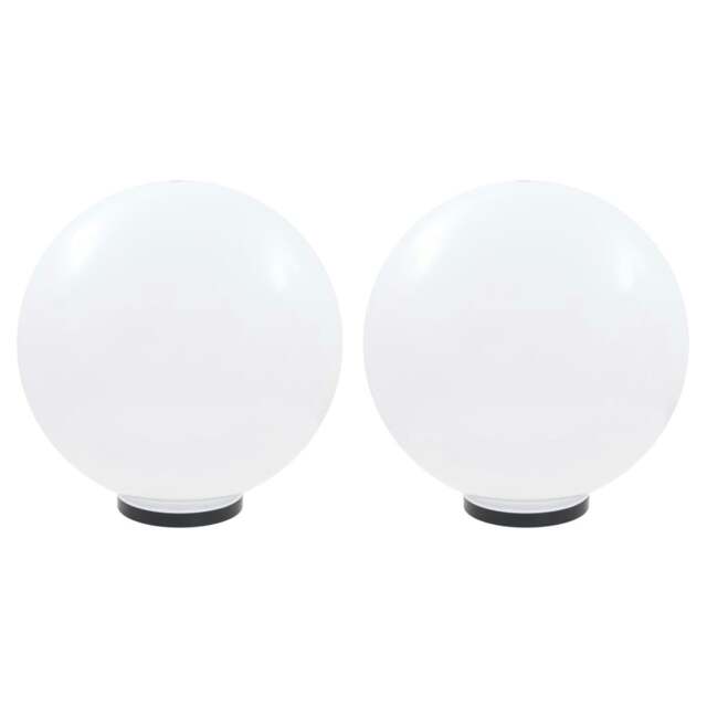 Rackhams LED Bowl Lamps 2 pcs Spherical 50 cm PMMA