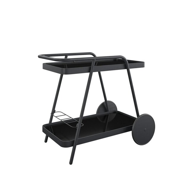 Rackhams Novogratz Barbie Outdoor Bar Cart with Wheels Charcoal - image 1