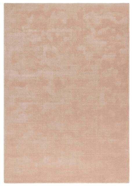 Rackhams Hush Solid Coral Pink Luxury Rug - 120X170 cm - image 1