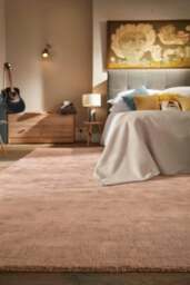 Rackhams Hush Solid Coral Pink Luxury Rug - 120X170 cm - thumbnail 2