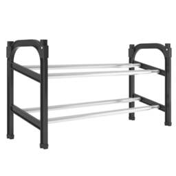 Rackhams Extendable Shoe Rack with 2 Shelves 119x24x37 cm - thumbnail 2