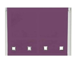 Rackhams Aubergine Square Eyelet Edge Roller Blind - 85cm - thumbnail 2