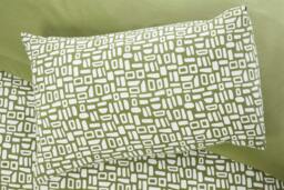 Rackhams Pebbles Geo Green Duvet Cover Set - Double - thumbnail 3