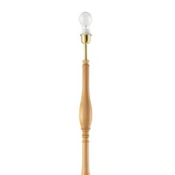 Rackhams Traditional Oak Wood Floor Lamp Base with Sleek Triple Segment Design - thumbnail 4