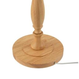 Rackhams Traditional Oak Wood Floor Lamp Base with Sleek Triple Segment Design - thumbnail 5