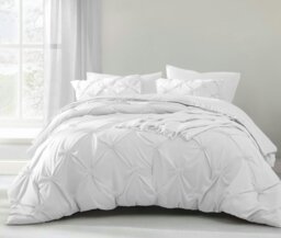 Rackhams Angelica Duvet Cover & Pillowcase Set - White - King
