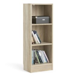 Rackhams Basic Low Narrow Bookcase (2 Shelves) in Oak - Oak - Wood - 1 - thumbnail 6