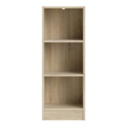 Rackhams Basic Low Narrow Bookcase (2 Shelves) in Oak - Oak - Wood - 1 - thumbnail 2