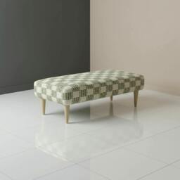 Rackhams Minimalist Non-Storage Bench – Handcrafted Soft Touch Seating with Artistic Designer Fabric - 40 x 30 Inches (102 x 76cm) - thumbnail 3