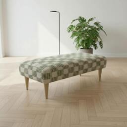 Rackhams Minimalist Non-Storage Bench – Handcrafted Soft Touch Seating with Artistic Designer Fabric - 40 x 30 Inches (102 x 76cm) - thumbnail 2