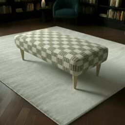 Rackhams Minimalist Non-Storage Bench – Handcrafted Soft Touch Seating with Artistic Designer Fabric - 40 x 30 Inches (102 x 76cm) - thumbnail 1
