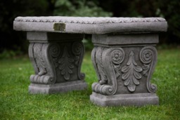Rackhams Stone Cast Garden Bench & LaLa Design Birdbath - thumbnail 3