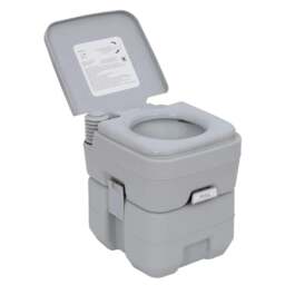 Rackhams Portable Camping Toilet, 20L Flushable Porta Potty with 2 Detachable Tanks and Double Seal Valve for Travel Fishing Festival Campsite - thumbnail 2