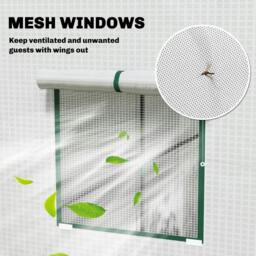 Rackhams PE Cover Walk-in Outdoor Greenhouse, White - thumbnail 6