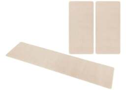 Rackhams Triada 3-Piece Bedside Rug Cream Set - 3 pcs 70X140 70X140 70X240 - thumbnail 1