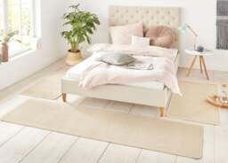 Rackhams Triada 3-Piece Bedside Rug Cream Set - 3 pcs 70X140 70X140 70X240 - thumbnail 2