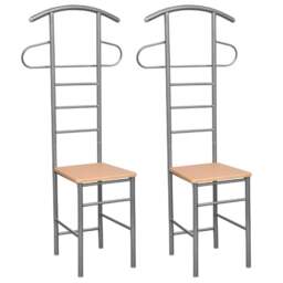 Rackhams Gentleman's Valet Chairs 2 pcs Metal - thumbnail 1