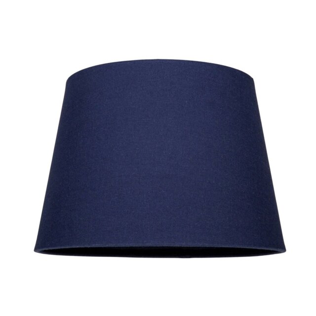 Rackhams Traditional 8 Inch Midnight Blue Linen Drum Table/Pendant Lamp Shade 40w Maximum - image 1