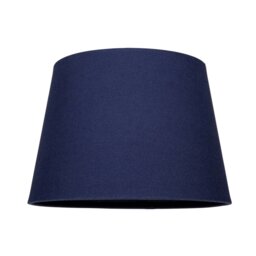 Rackhams Traditional 8 Inch Midnight Blue Linen Drum Table/Pendant Lamp Shade 40w Maximum
