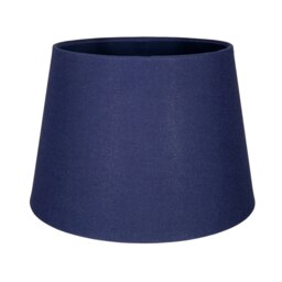 Rackhams Traditional 8 Inch Midnight Blue Linen Drum Table/Pendant Lamp Shade 40w Maximum - thumbnail 3