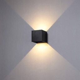 Rackhams 6 Watt LED Black Up And Down Outdoor Wall Light - thumbnail 2