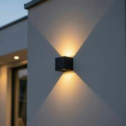 Rackhams 6 Watt LED Black Up And Down Outdoor Wall Light