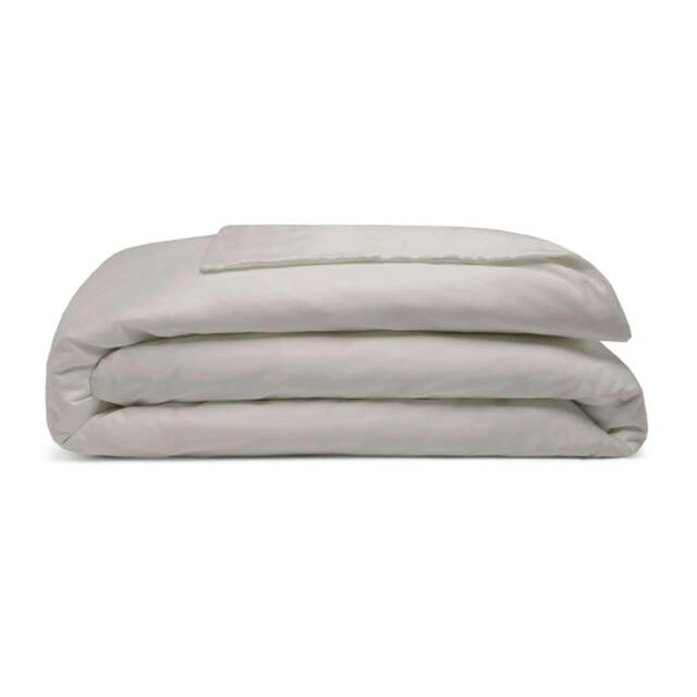 Rackhams Pima Cotton 450 Thread Count Duvet Cover - Oyster - Superking - Oyster - 100% Cotton - image 1