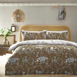 Rackhams Buckthorn Woodland Duvet Cover Set - Amber - thumbnail 1