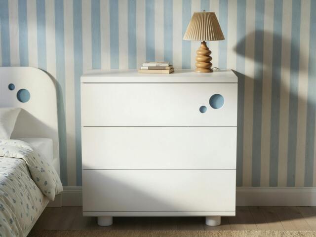 Rackhams Livana 3 Drawer Chest - White - image 1