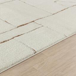 Rackhams Freud-Modern Ivory Brown High Pile Rug - 200 x 275 cm - thumbnail 3