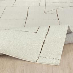 Rackhams Freud-Modern Ivory Brown High Pile Rug - 200 x 275 cm - thumbnail 4