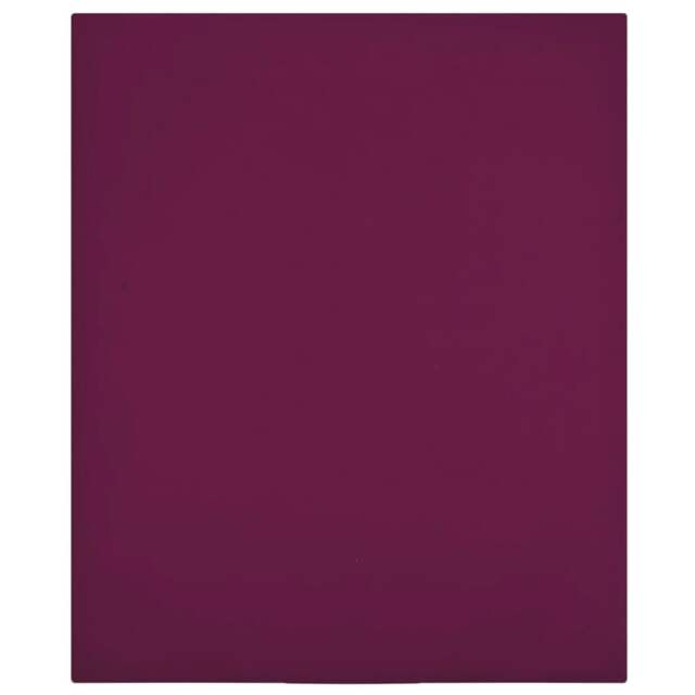 Rackhams Jersey Fitted Sheets 2 pcs Bordeaux 180x200 cm Cotton - image 1