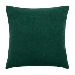 Rackhams Malham Fleece Square Cushion Cover - Emerald - 50cm x 50cm - Emerald - 100% Polyester - thumbnail 2